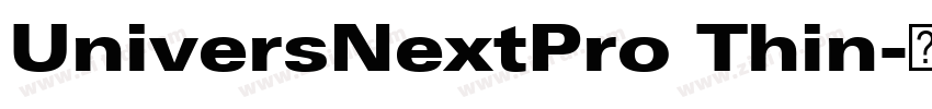 UniversNextPro Thin字体转换